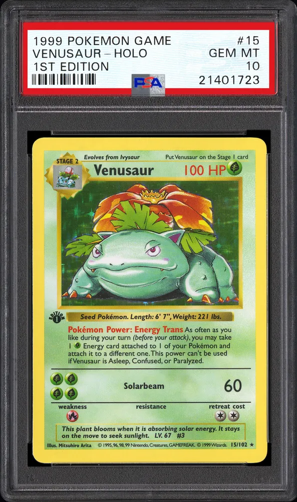 Venusaur - Holo 1st Edition