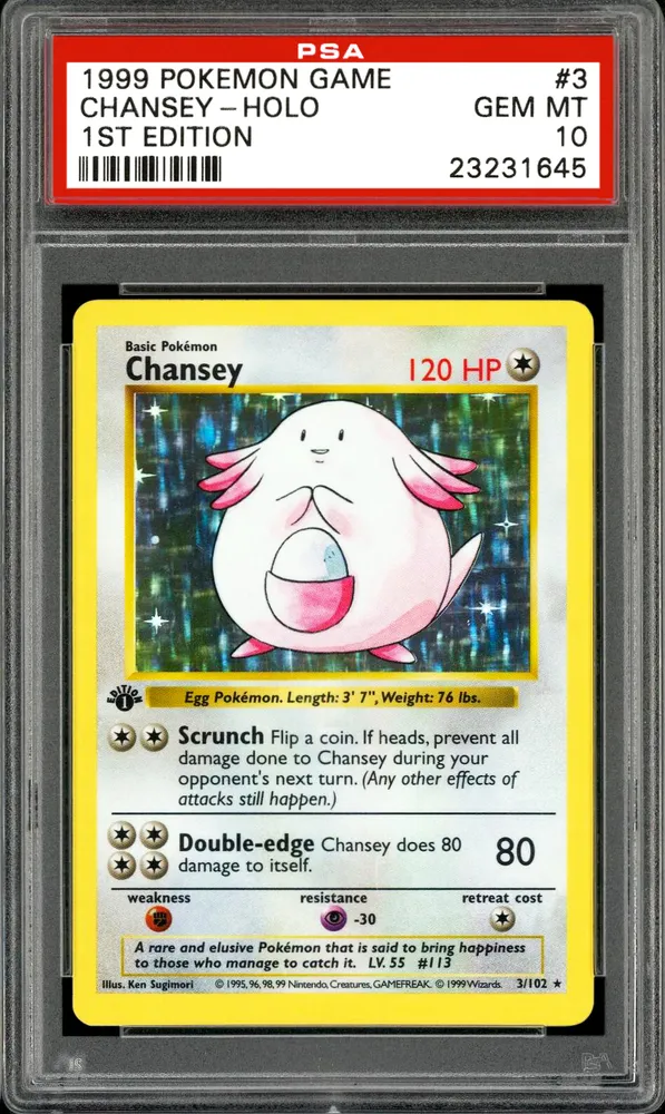 Chansey - Holo 1st Edition